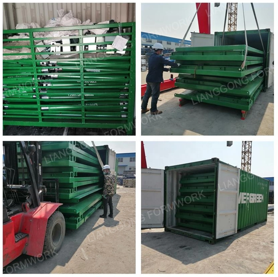 China Lianggong Formwork Manufacture Customized Adjustable Steel Trench Shields Shoring Trench Box for Excavation and Road Construction