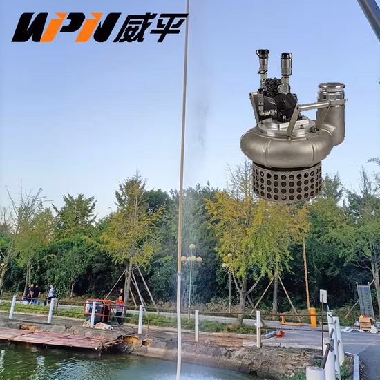 4인치 휴대용 유압 잠수정 워터 펌프 쓰레기 펌프 40m 헤드 슬러리 펌프