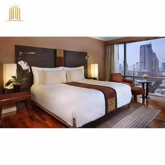우량한 현대 디자인 호텔 가구에 의하여 주문을 받아서 만들어지는 호텔 가구 침실 세트